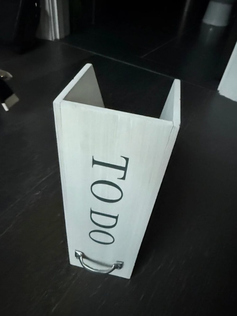 White Wooden 'TO DO' Desk Organizer